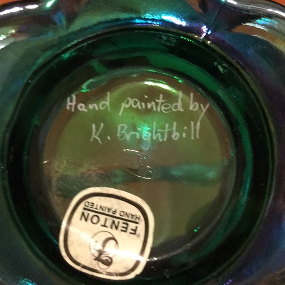 Fenton Hand painted Basket - Picture 3 of 4